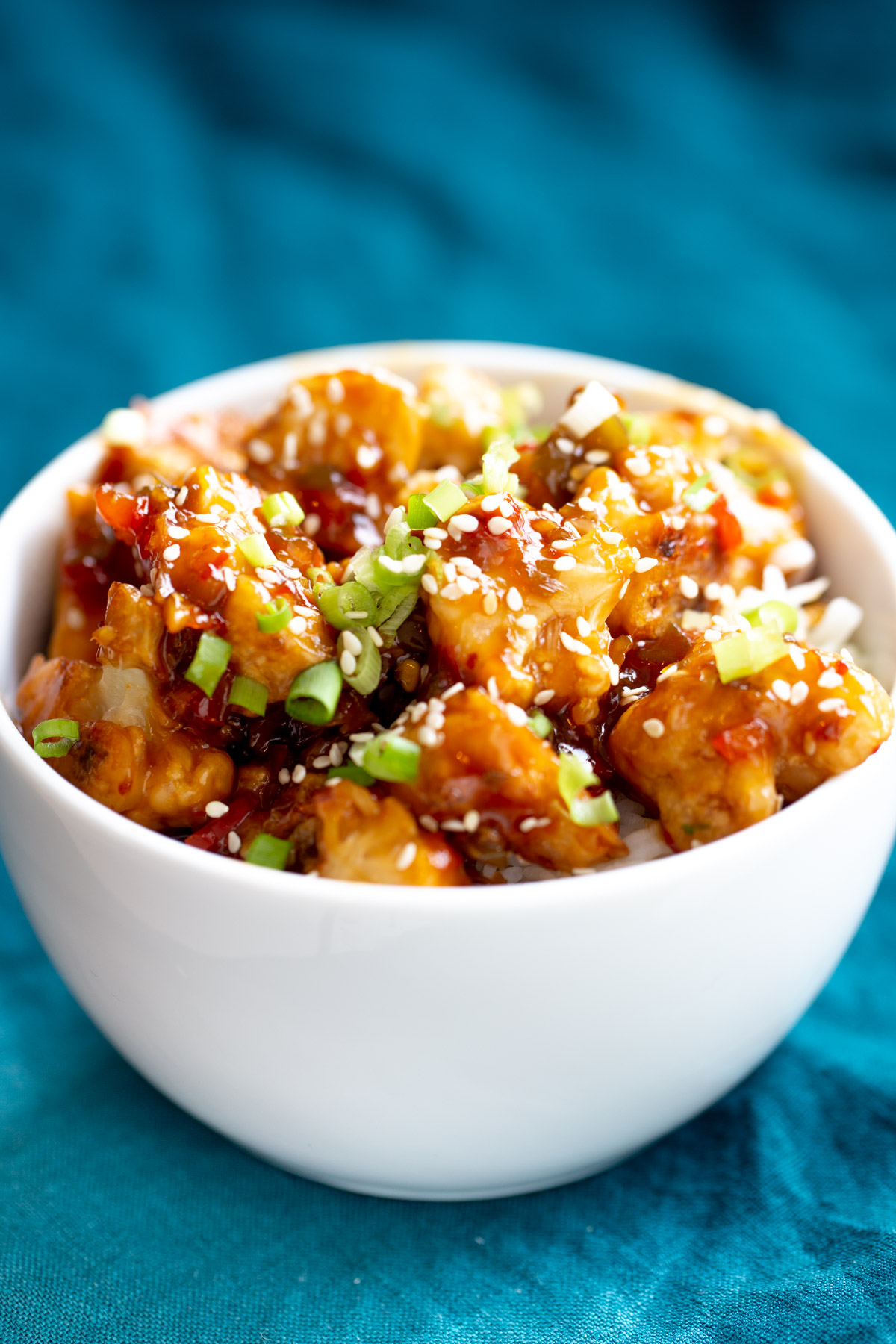 Baked Vegan General Tso Cauliflower