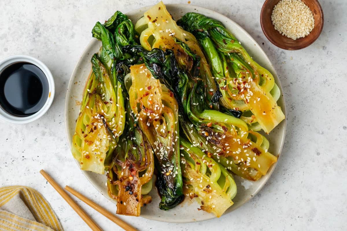 Bok Choy with Garlic and Ginger